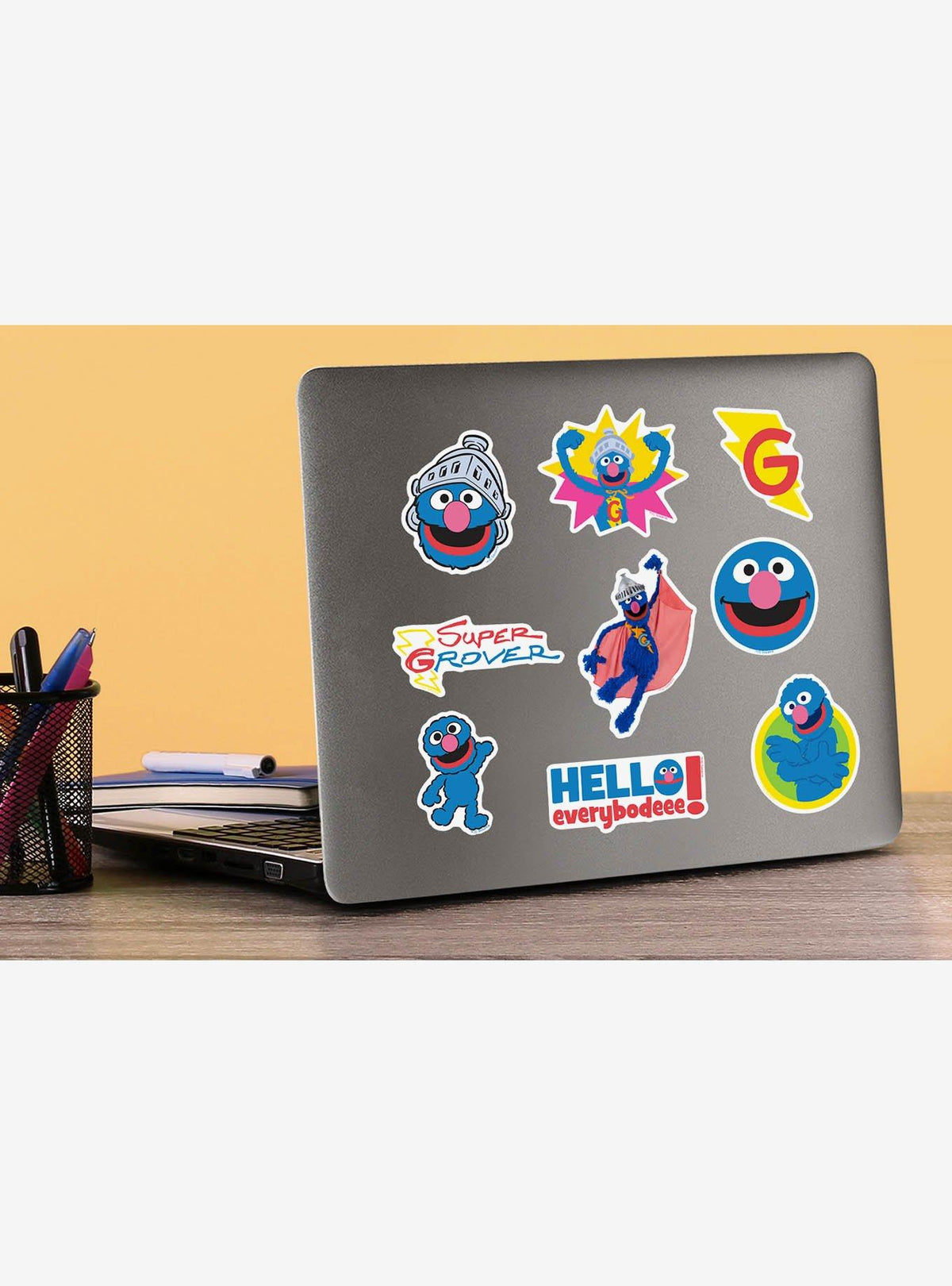 Pack de 100 stickers de vinilo de Grover | Sesame Street