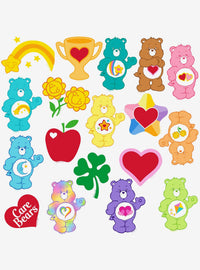 Pack de 100 stickers de Care Bears y sus emblemas