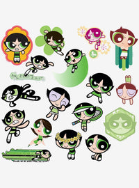 Pack de 100 stickers de Buttercup - The Powerpuff Girls