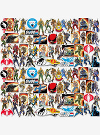 G.I. Joe Retro: pack surtido de 100 stickers de vinilo