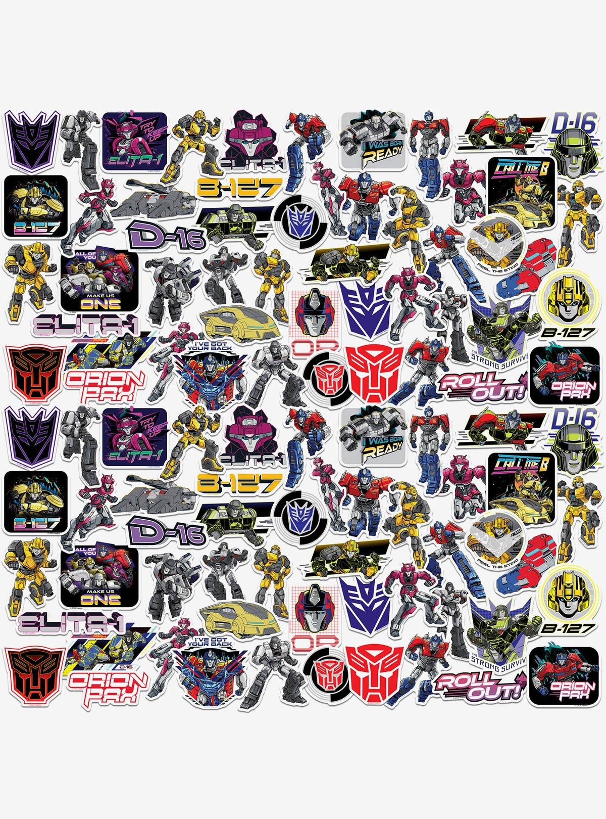 Transformers One: pack de 100 stickers de vinilo