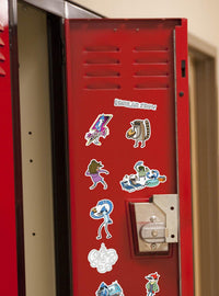 Pack de 100 stickers troquelados de Regular Show