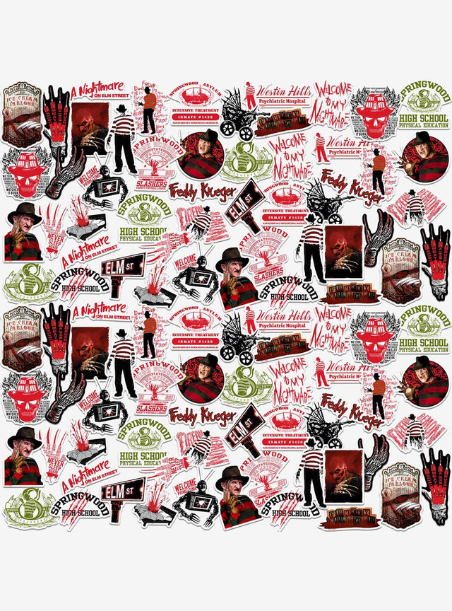 A Nightmare on Elm Street: pack de 100 stickers de vinilo