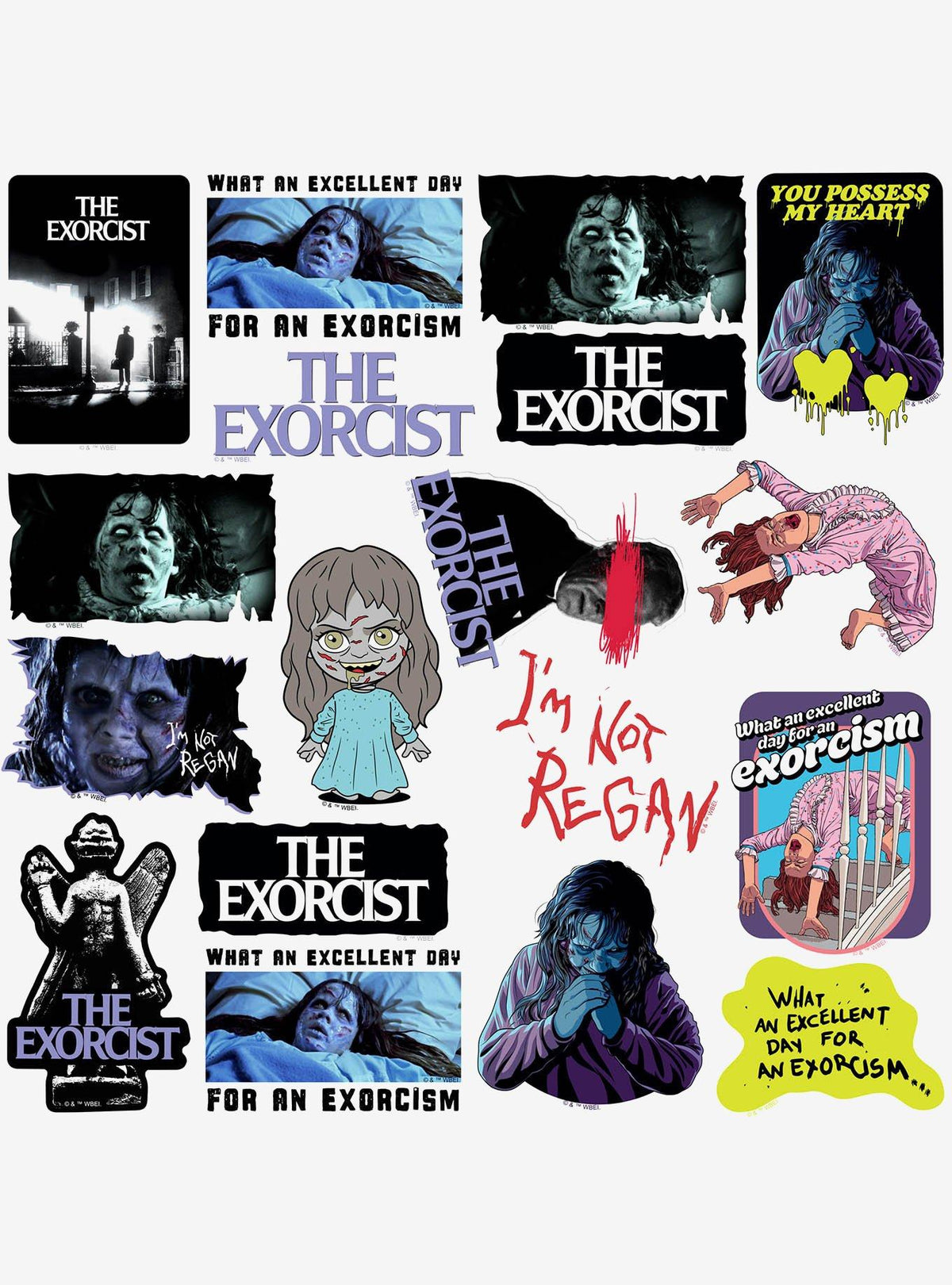 The Exorcist: pack de 100 stickers variados