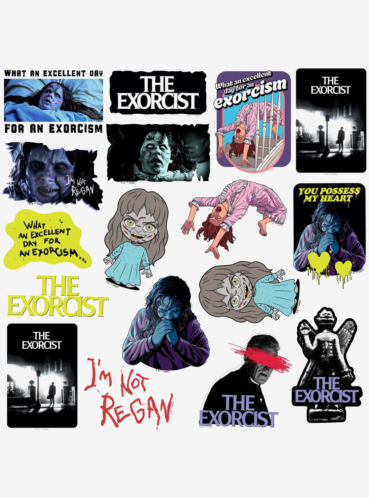 The Exorcist: pack de 100 stickers variados