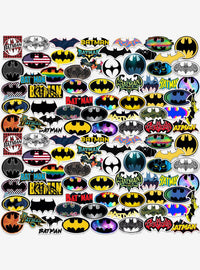 Pack de 100 stickers de logos de Batman