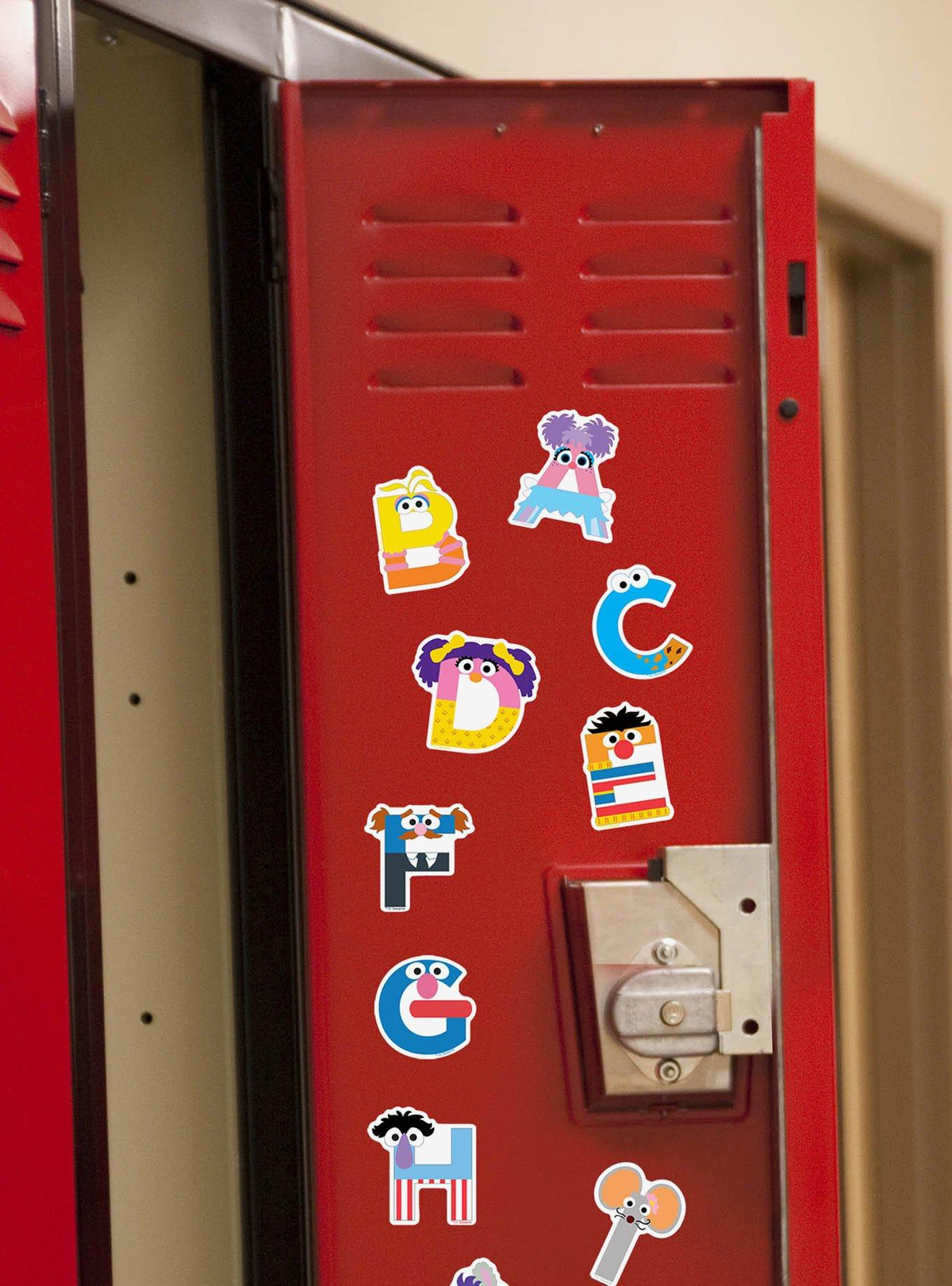 Set de 100 stickers del alfabeto de Sesame Street