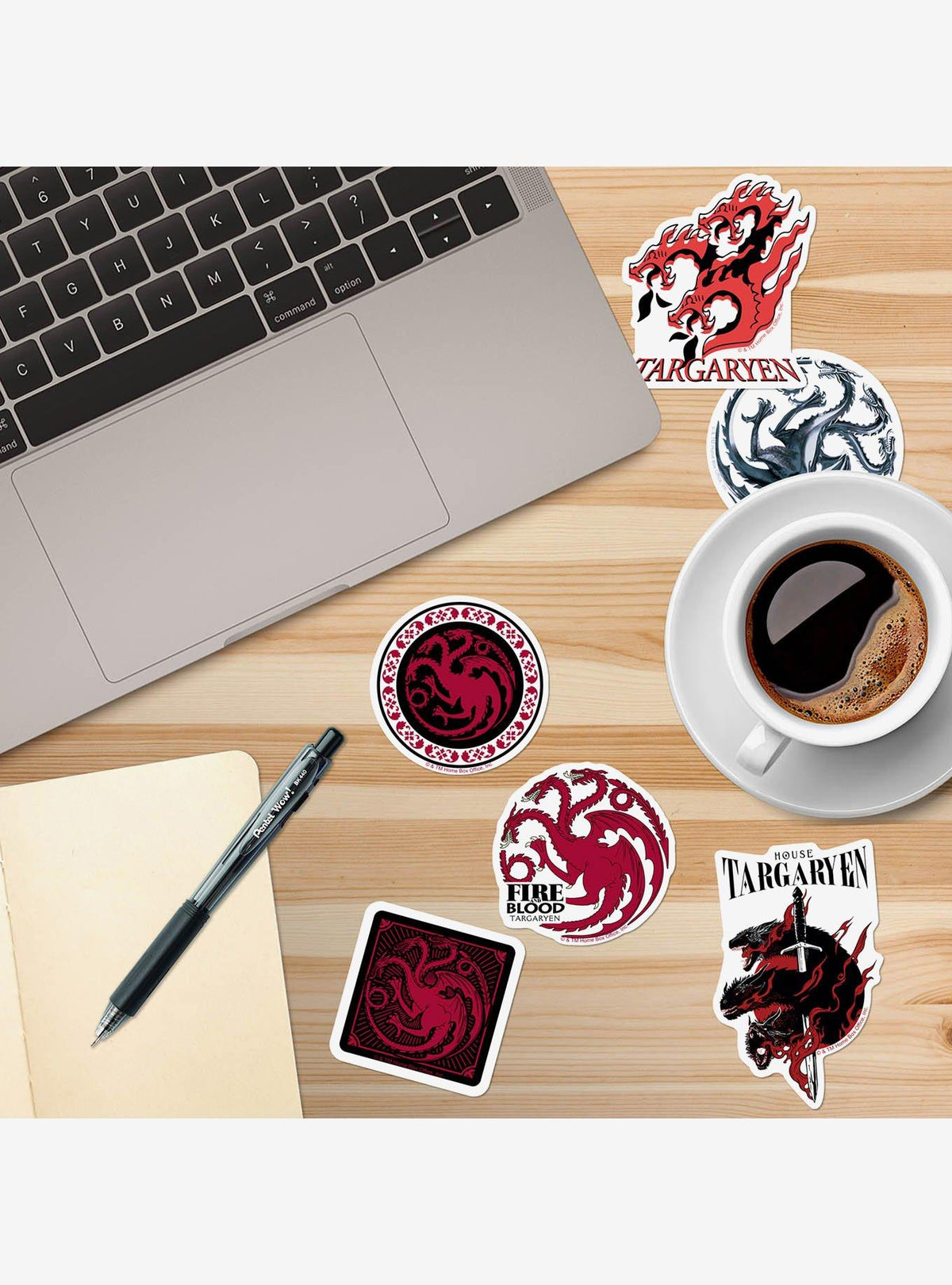 Pack de 100 stickers de Game of Thrones: Casa Targaryen