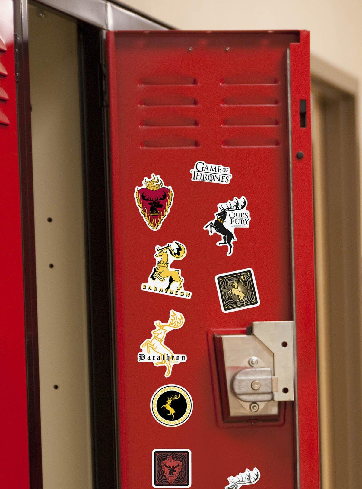 Pack de 100 stickers variados de la Casa Baratheon