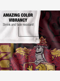 Manta Harry Potter con escudo de Gryffindor