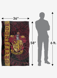 Manta Harry Potter con escudo de Gryffindor