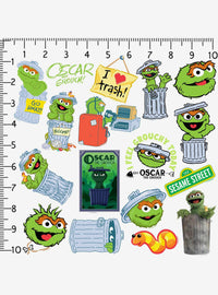 Set de 100 stickers de Oscar the Grouch - Sesame Street