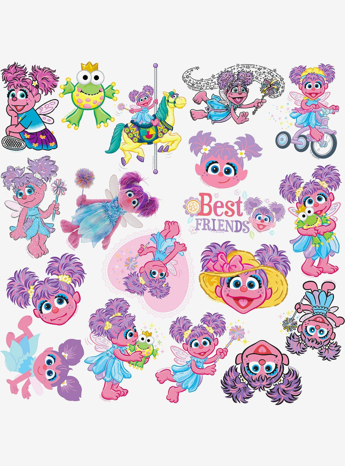 Pack de 100 stickers de Abby Cadabby - Sesame Street