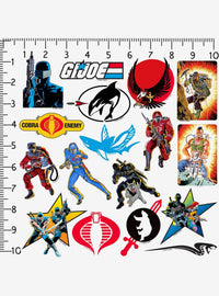 Pack de 100 stickers de vinilo retro de G.I. Joe