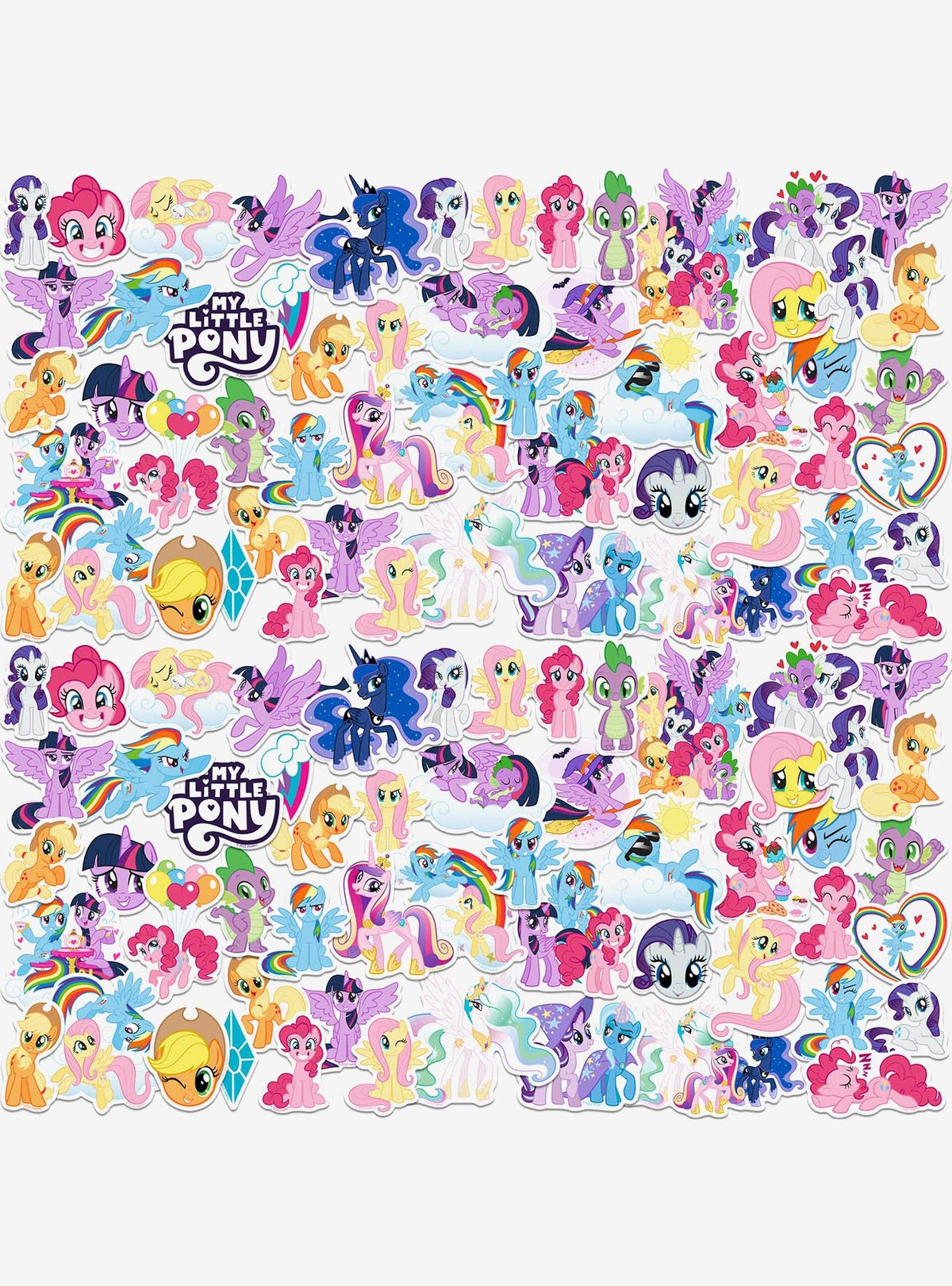 Pack de 100 stickers de My Little Pony: La magia de la amistad