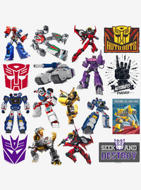 Pack surtido de 100 stickers de Transformers