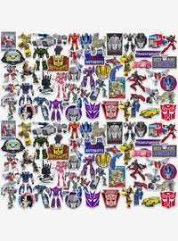 Pack surtido de 100 stickers de Transformers