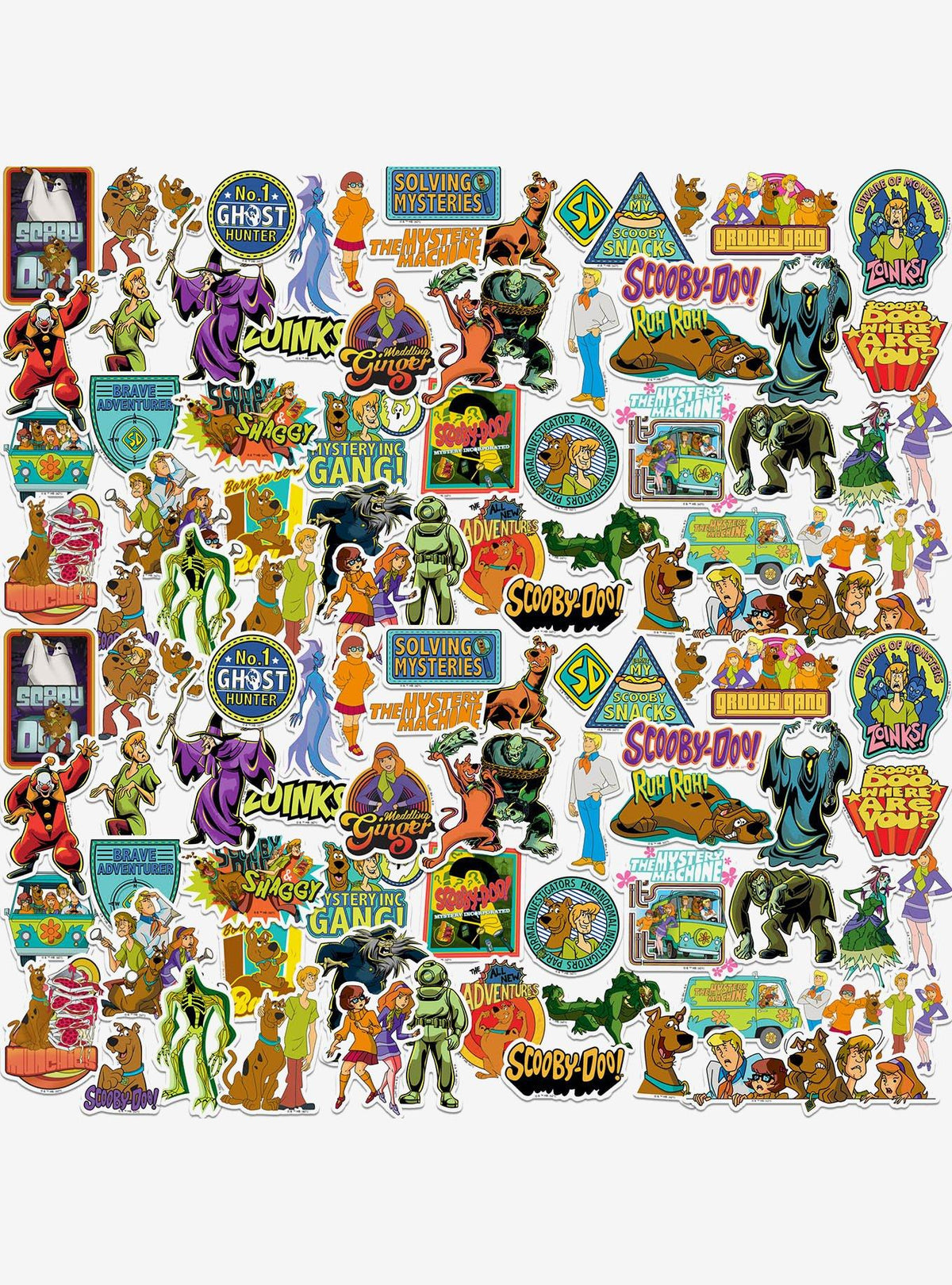 Scooby-Doo! Pack surtido de 100 stickers de vinilo