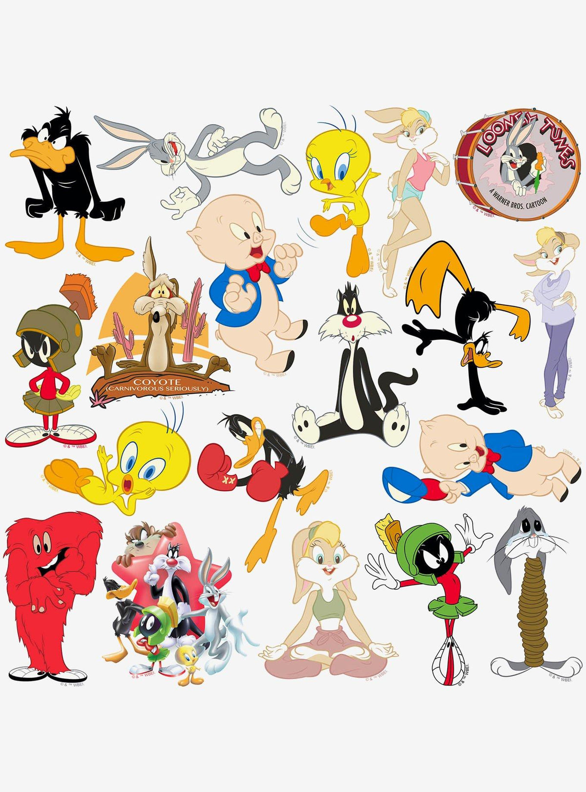 Looney Tunes: pack de 100 stickers de vinilo