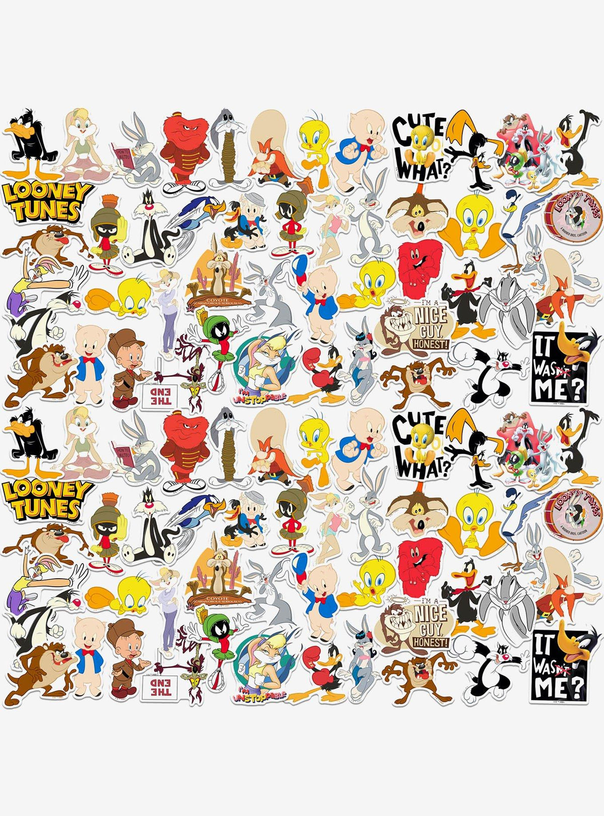 Looney Tunes: pack de 100 stickers de vinilo