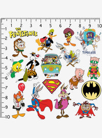 Pack de 100 stickers de vinilo Looney Tunes WB100 Mashup