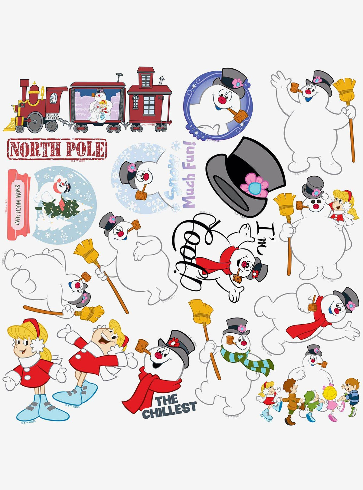 Frosty the Snowman: pack de 100 stickers de vinilo