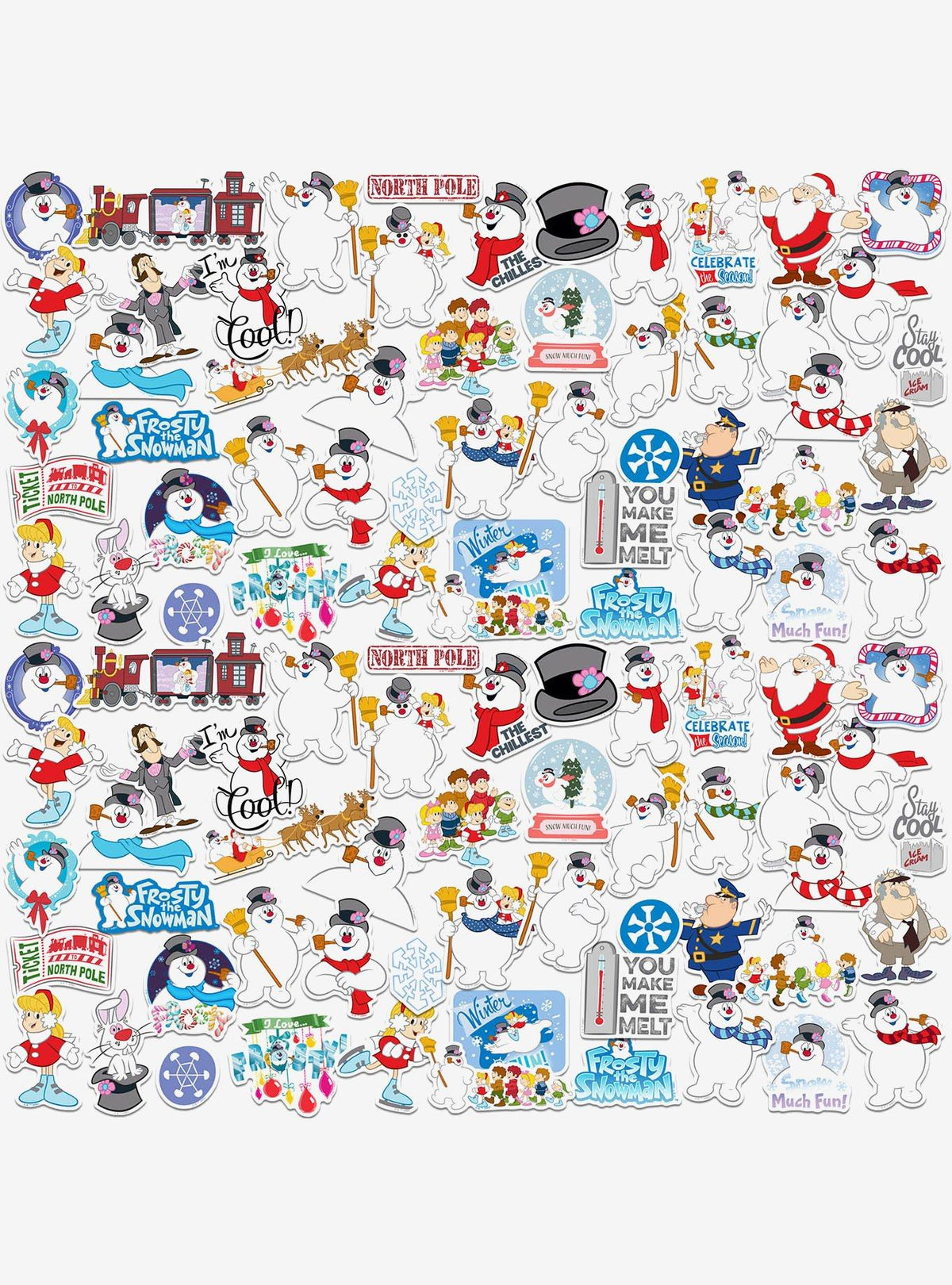 Frosty the Snowman: pack de 100 stickers de vinilo