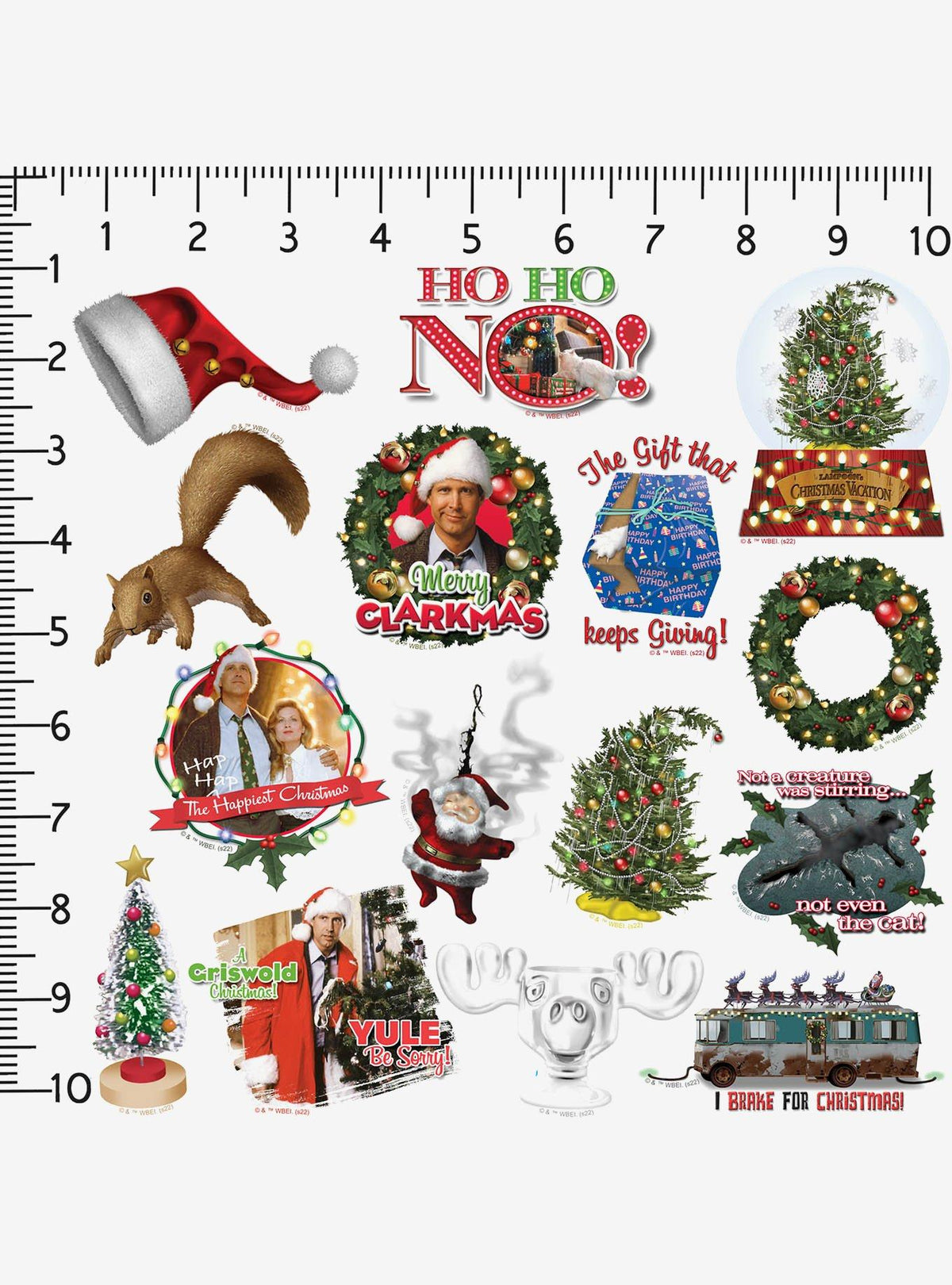 Pack de 100 stickers de National Lampoon's Christmas Vacation