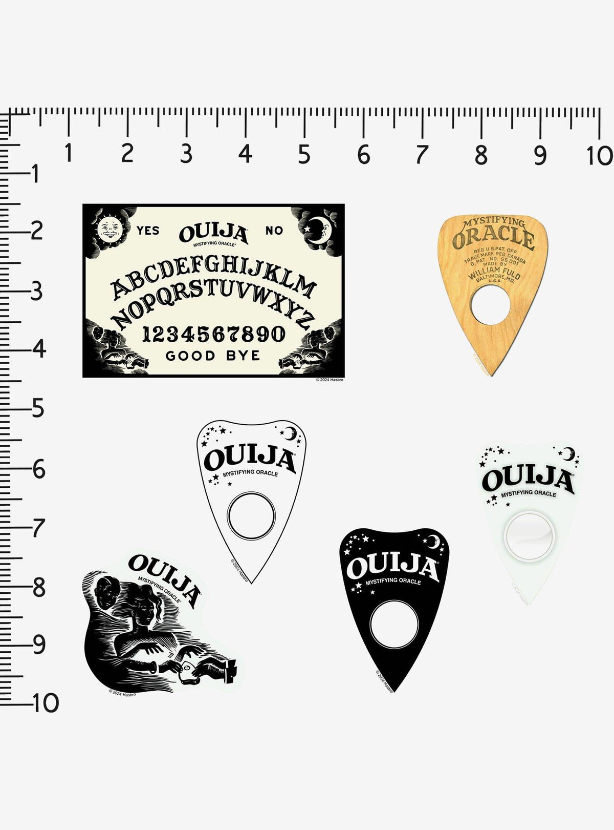 Pack de 100 stickers de vinilo Ouija
