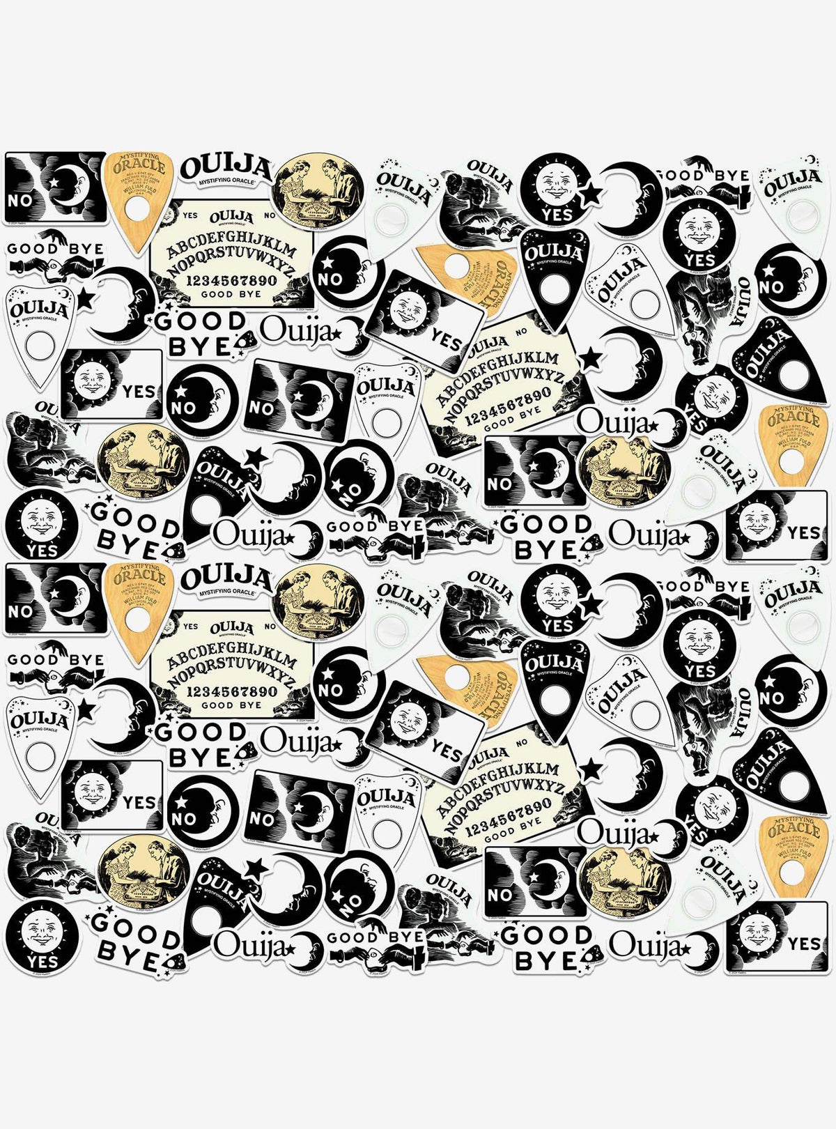 Pack de 100 stickers de vinilo Ouija