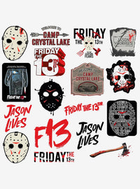Friday the 13th: pack surtido de 100 stickers de vinilo