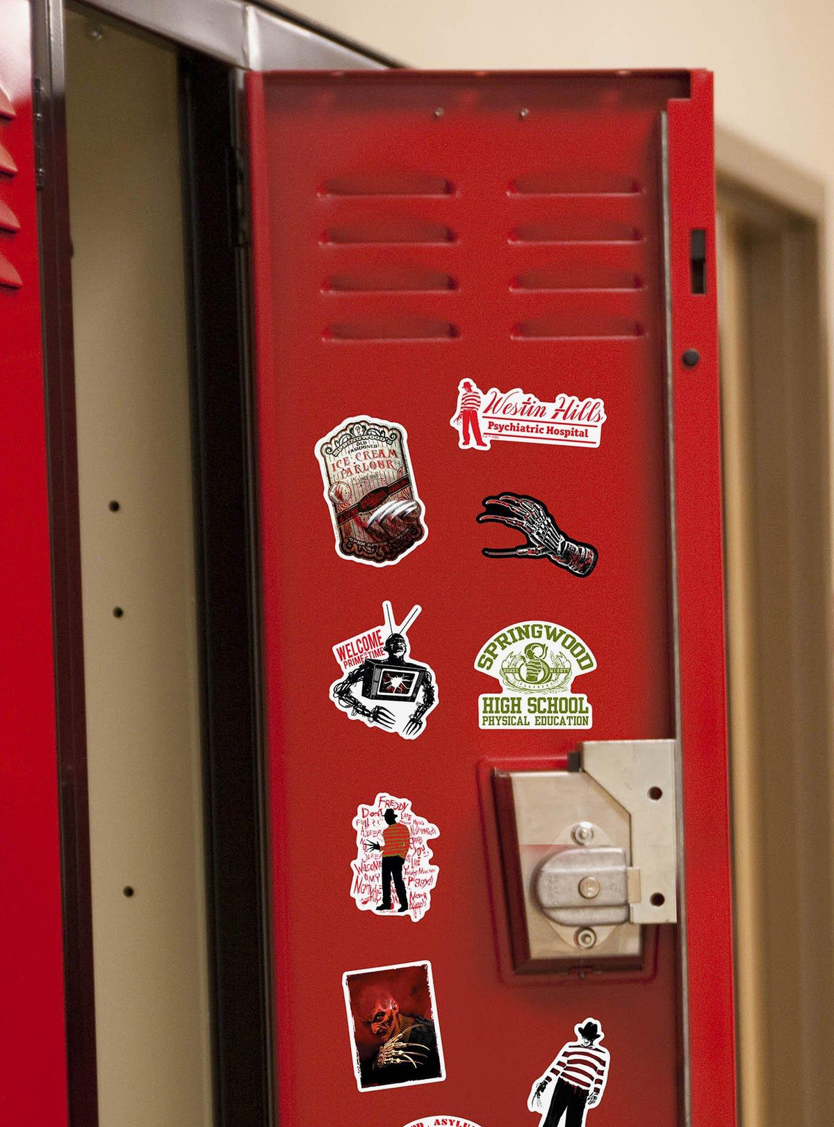 Pack de 100 stickers Pesadilla en la calle Elm