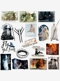 Pack surtido de 100 stickers de Gandalf