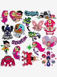 Pack surtido de 100 stickers de Teen Titans Go!