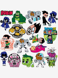 Pack surtido de 100 stickers de Teen Titans Go!