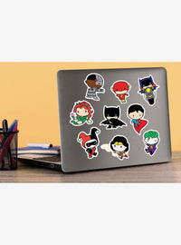 Pack de 100 stickers chibi de la Liga de la Justicia