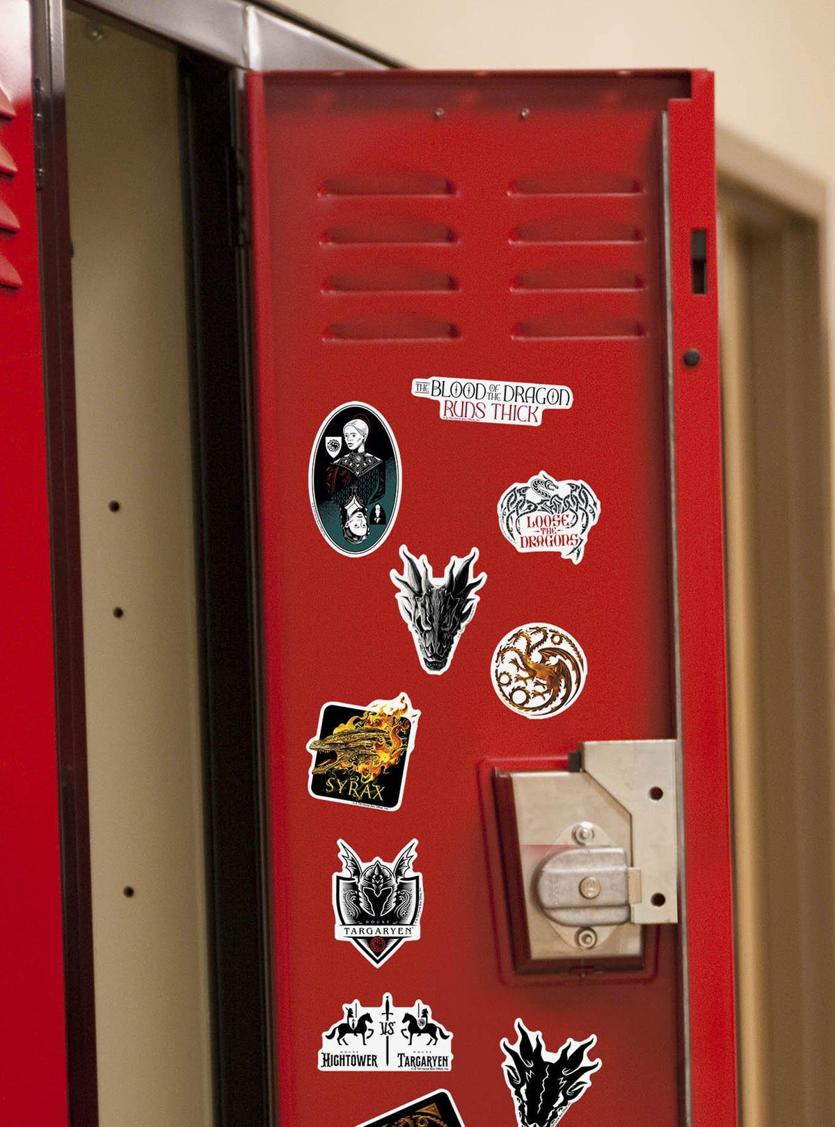 Pack de 100 stickers de vinilo House of the Dragon