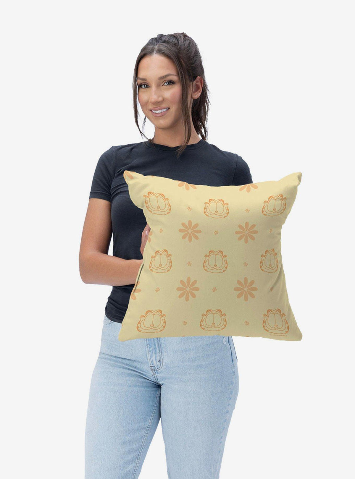 Cojín decorativo Garfield con flores · Space Store