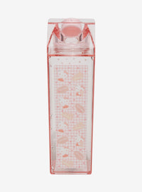 Botella de agua tipo caja de leche Hello Kitty Gingham