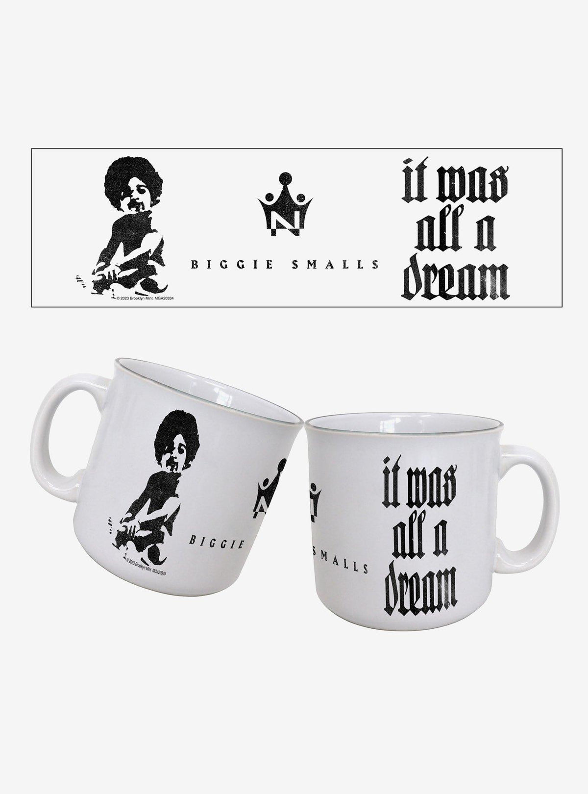 Taza tipo camping Notorious B.I.G. It Was All A Dream