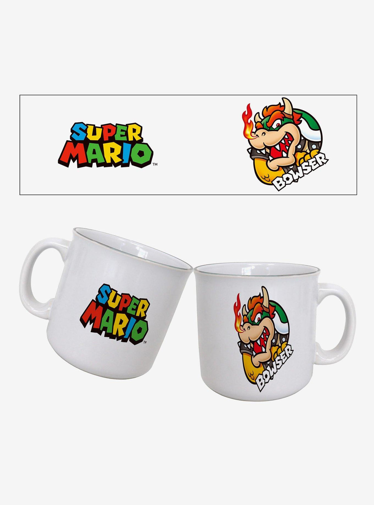 Tazón camper Super Mario Bowser en círculo, 20 oz