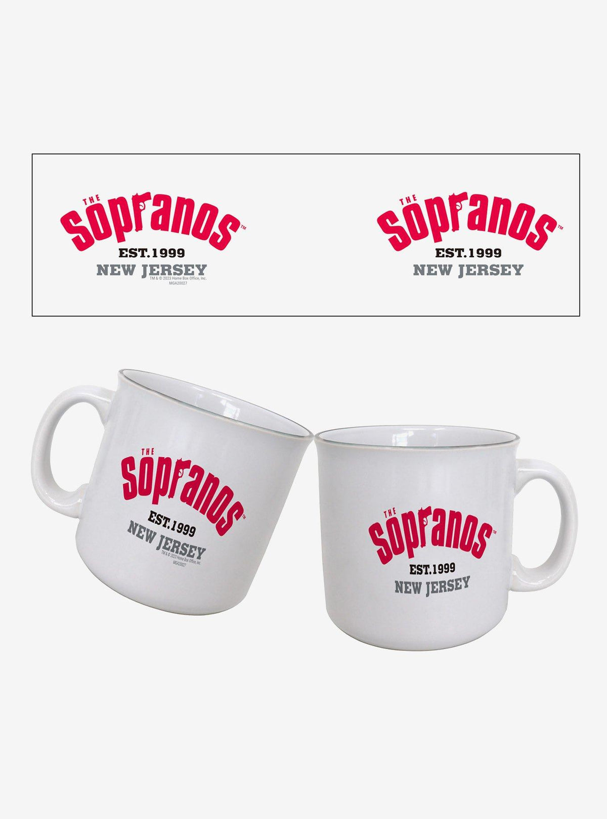 Taza tipo camping The Sopranos Est. 1999, 590 ml