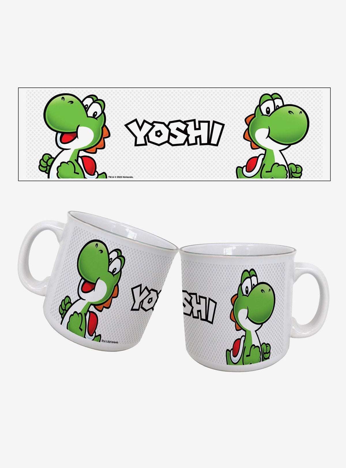 Taza tipo camping Super Mario con Yoshi 20 oz