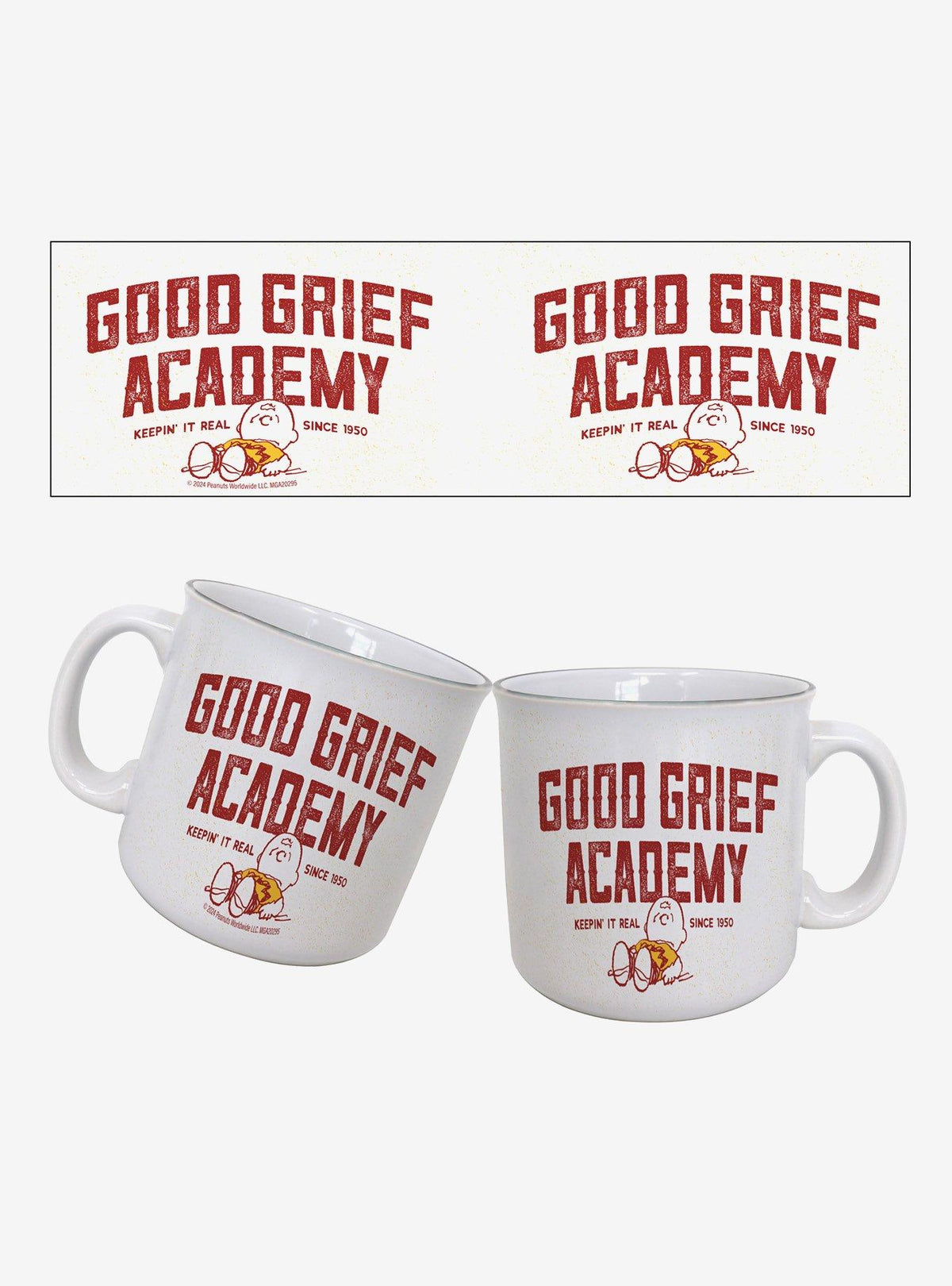 Taza Peanuts Good Grief Academy de 591 ml