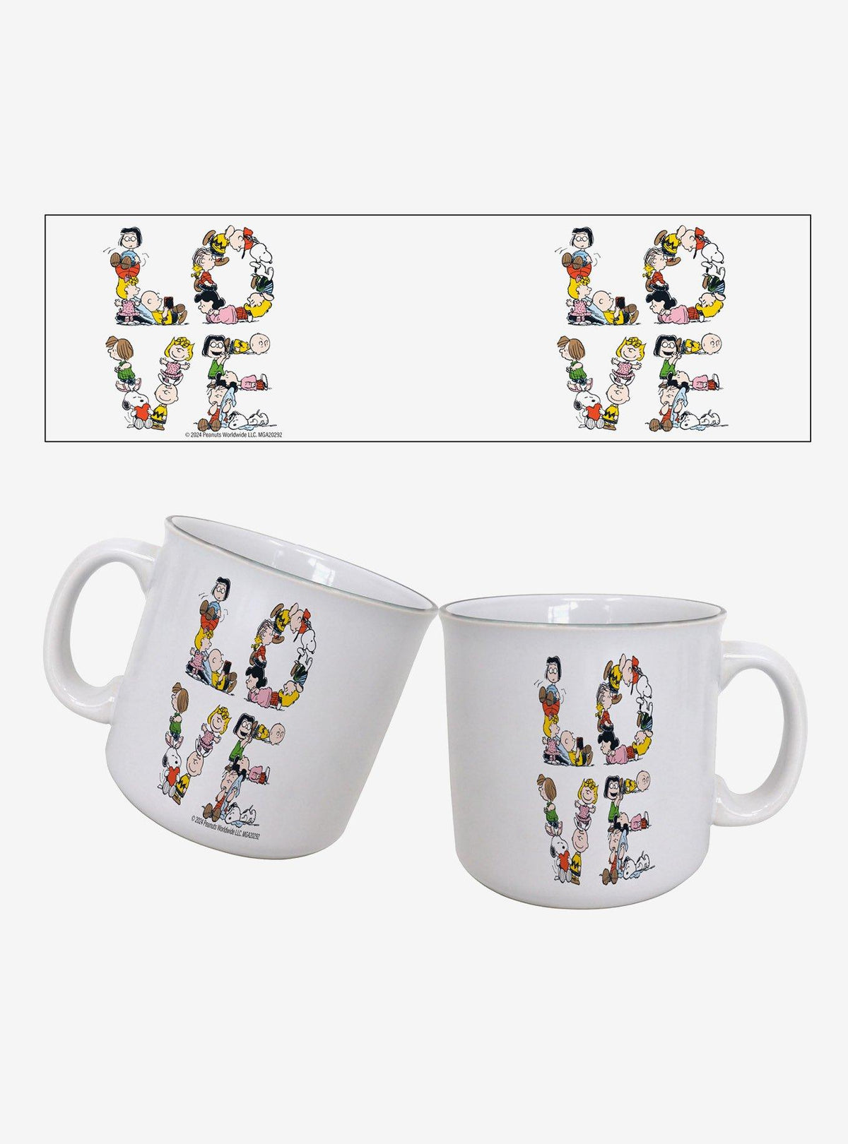 Taza camper Peanuts Love Characters de 20 oz