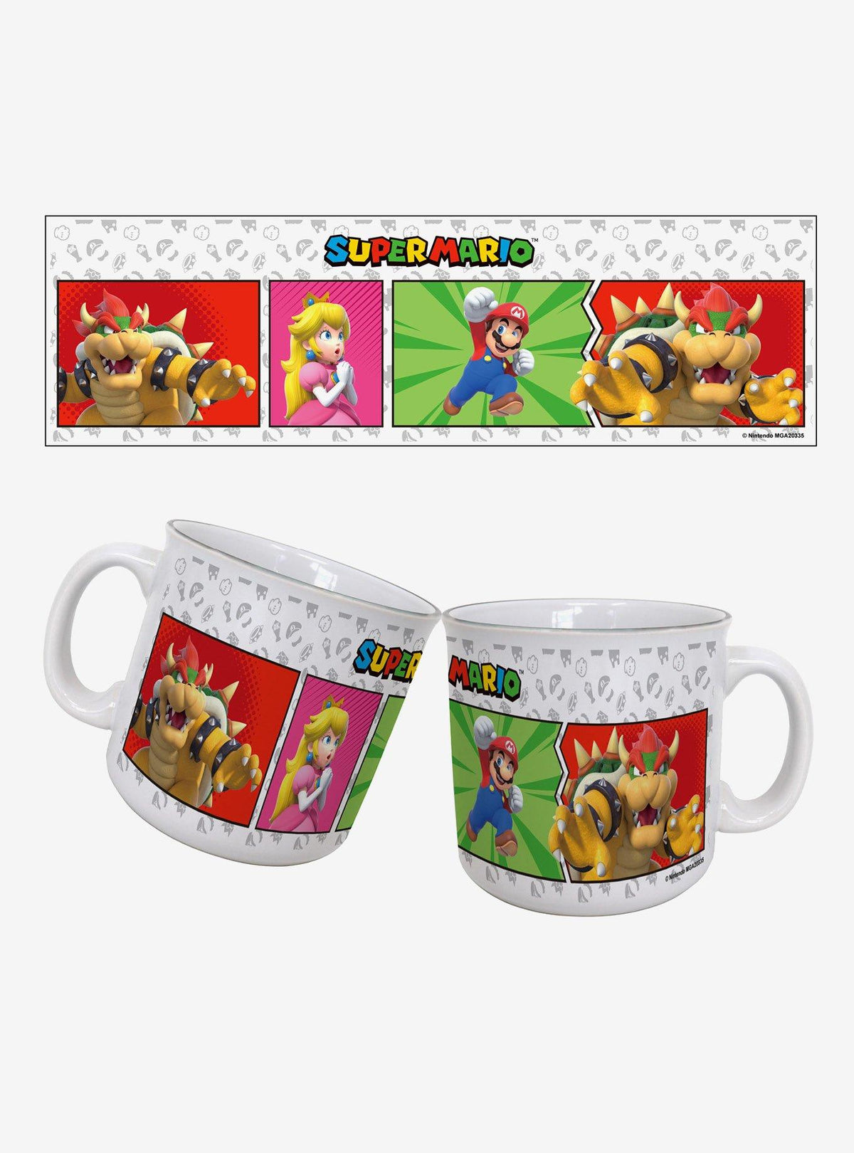 Taza camper Super Mario estilo cómic de 591 ml