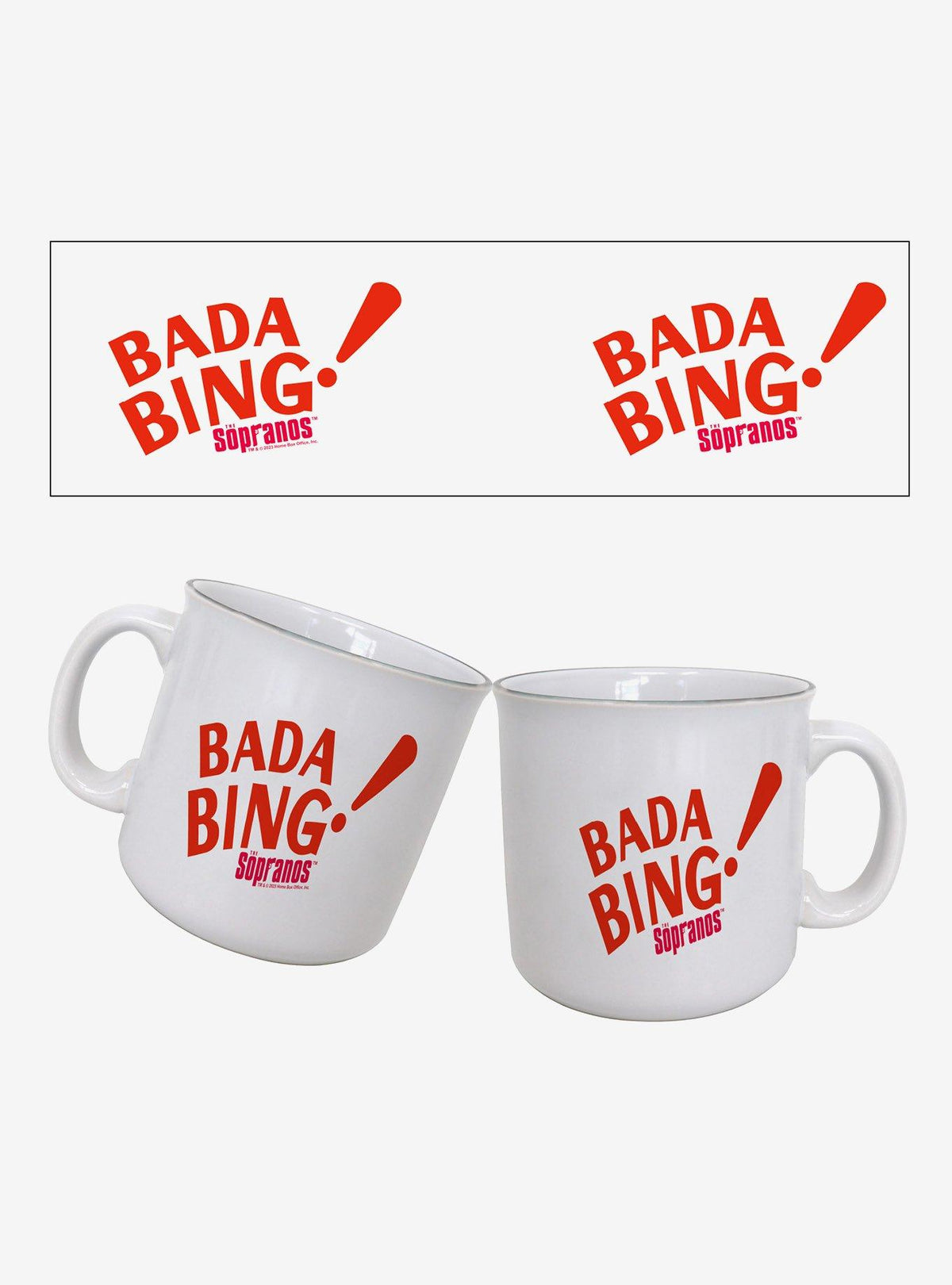 Taza tipo camper The Sopranos Bada Bing de 20 oz