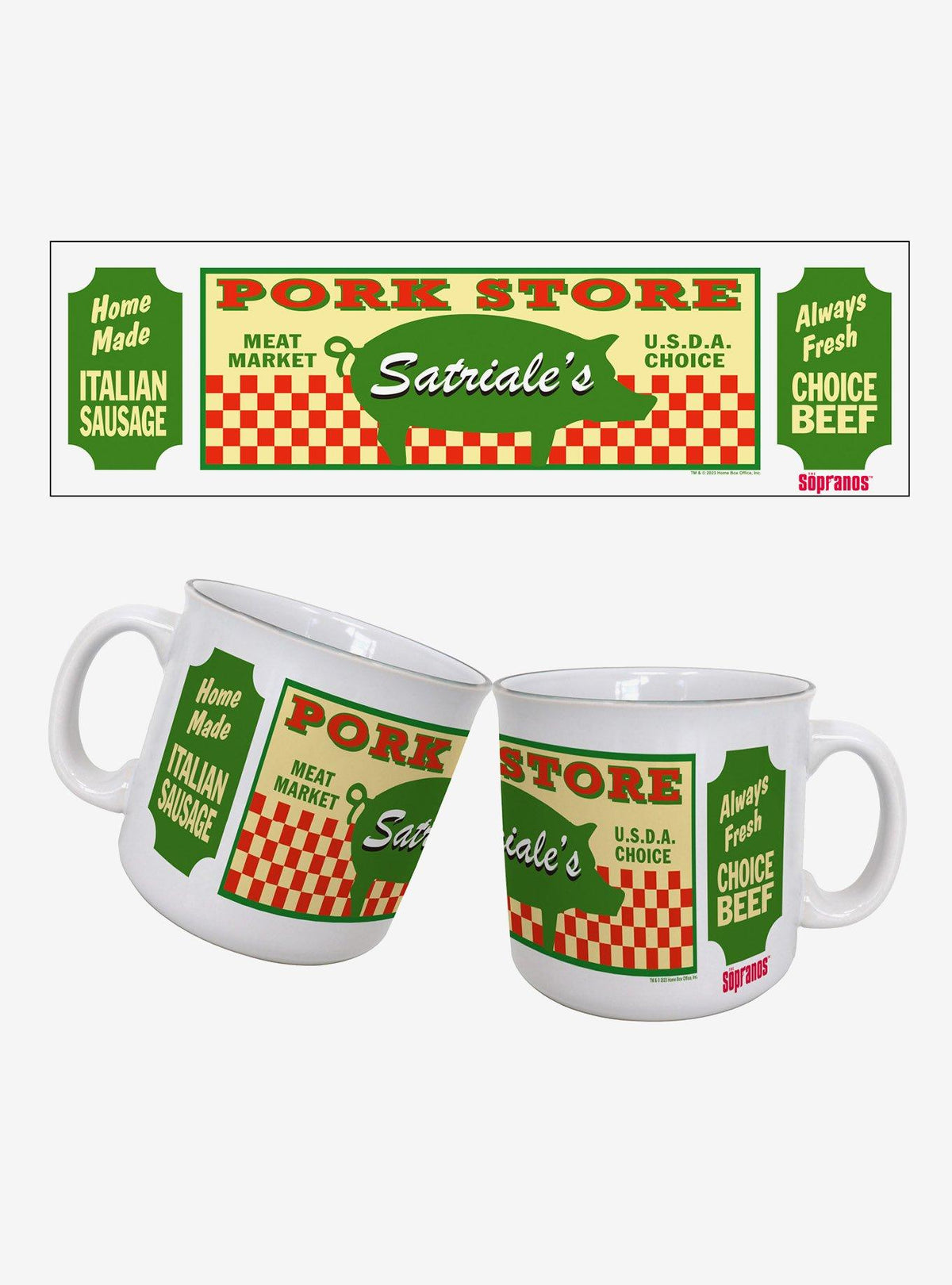 Taza The Sopranos Satriale's Pork Store 591 ml