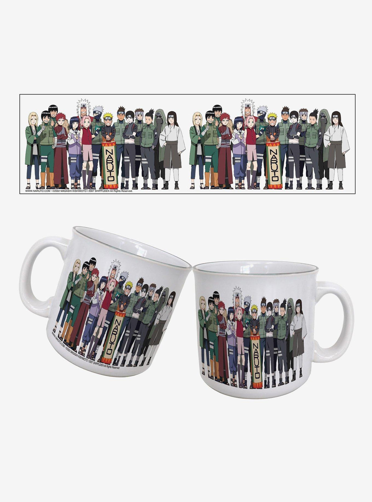 Taza estilo camper Naruto Shippuden 20 oz