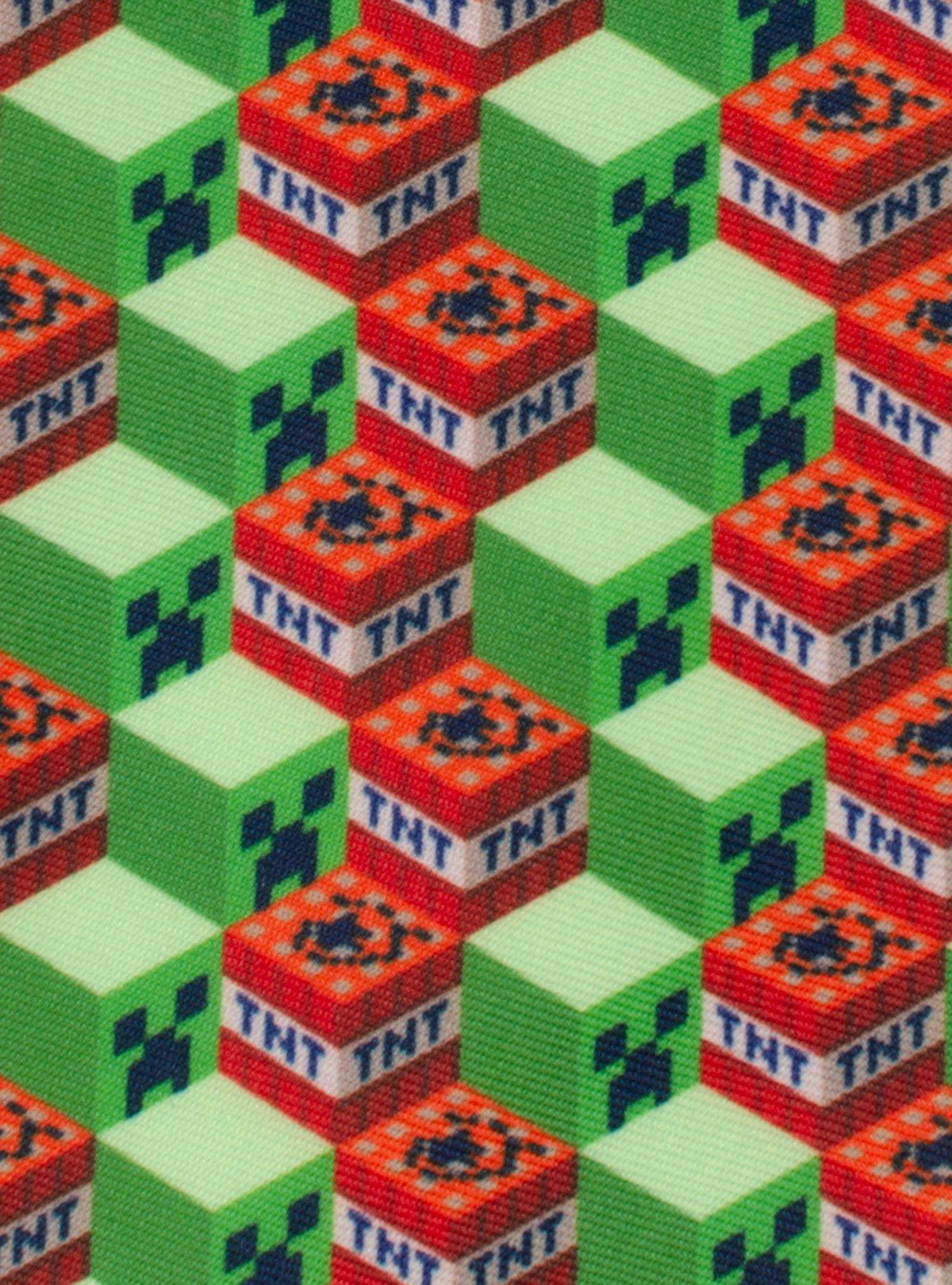 Corbata verde Minecraft Creeper TNT